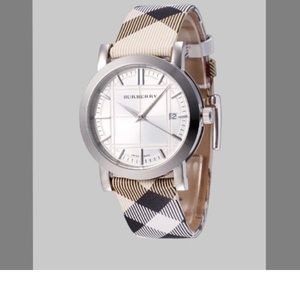 Burberry Women’s BU1390 Check Strap Watch